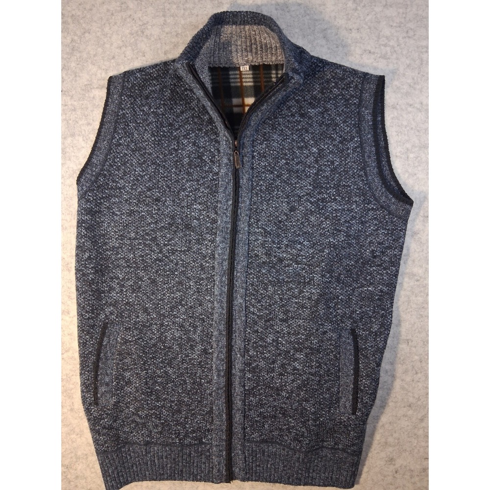 Unbranded Men's XXXL Sweater Fleece-Lined Zip-Front Vest